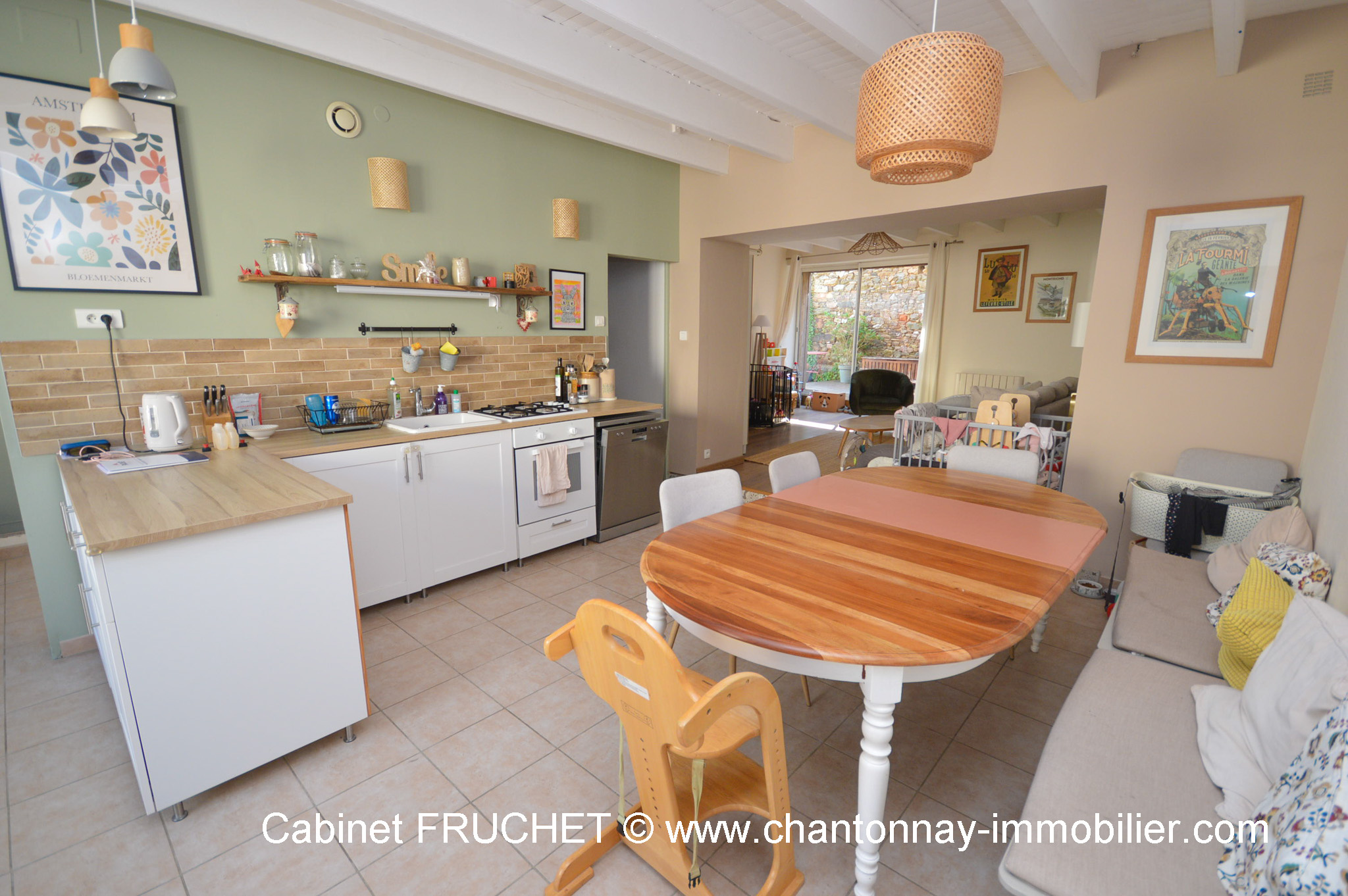 Charmante maison de bourg, 3 chambres et jardin clos